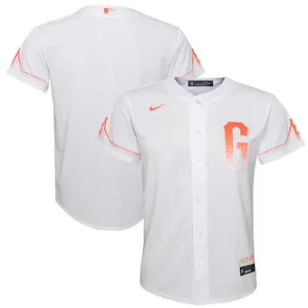 youth nike white san francisco giants city connect replica 